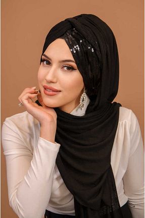 کلاه شنای حجاب مشکی زنانه Aişe Tesettür - کد 919921560