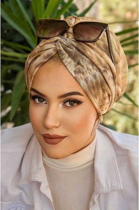 کلاه شنای حجاب قهوه ای زنانه Aişe Tesettür - کد 869109545