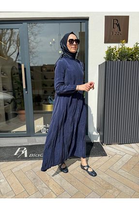 لباس حجاب سرمه ای زنانه رگولار MissWhence - کد 919929885