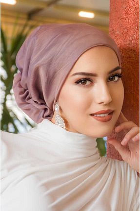 کلاه شنای حجاب صورتی زنانه Aişe Tesettür - کد 904130931