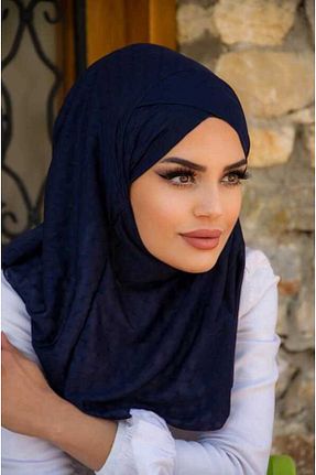 کلاه شنای حجاب سرمه ای زنانه Aişe Tesettür - کد 680421309