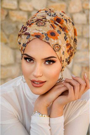 کلاه شنای حجاب قهوه ای زنانه Aişe Tesettür - کد 864814330