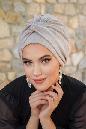 کلاه شنای حجاب بژ زنانه Aişe Tesettür - کد 846685439