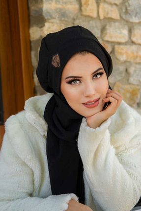 کلاه شنای حجاب مشکی زنانه Aişe Tesettür - کد 871358824