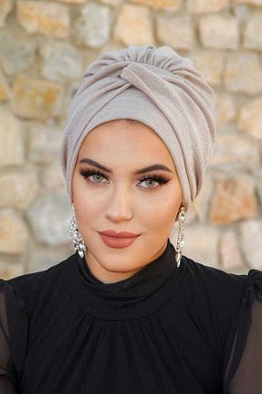 کلاه شنای حجاب بژ زنانه Aişe Tesettür - کد 846685439