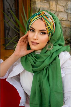 کلاه شنای حجاب سبز زنانه Aişe Tesettür - کد 878473097