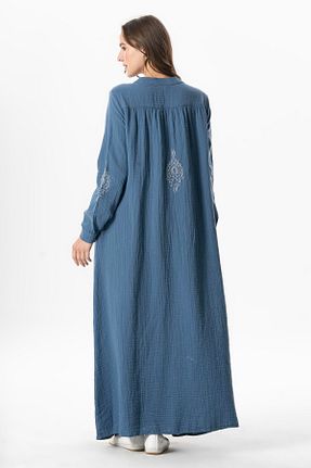 کلاه و ابایا سرمه ای زنانه پنبه ای Eliş Şile Bezi - کد 919960589