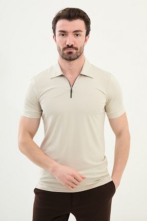 تیشرت طوسی مردانه اسلیم فیت Mcr - کد 919960886