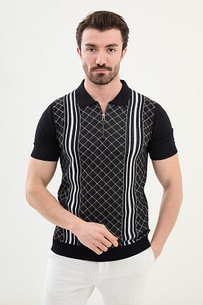 پلیور سرمه ای مردانه اسلیم فیت Mcr - کد 919960369