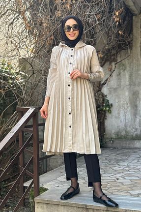 کلاه و ابایا بژ زنانه پنبه پلی استر Ceremony - کد 919955762