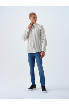 پیراهن خاکی مردانه اسلیم فیت Loft - کد 919979845