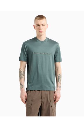 تیشرت سبز مردانه رگولار Emporio Armani - کد 919998437
