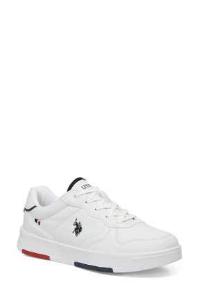 کفش اسنیکر سفید مردانه چرم مصنوعی U.S. Polo Assn. - کد 894019011
