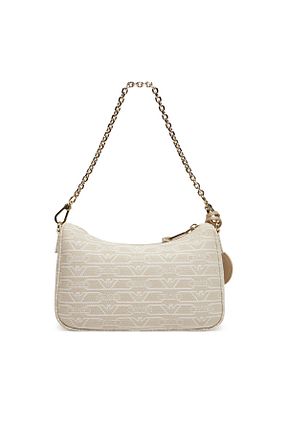 کیف دوشی بژ زنانه پلی استر Emporio Armani - کد 919985987