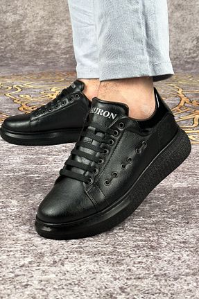 کفش اسنیکر مشکی مردانه بند دار sauron - کد 894953373