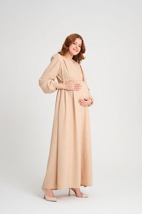 لباس بارداری بژ زنانه بافتنی KATLİN MATERNİTY WEAR - کد 810661577