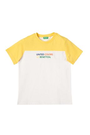 تیشرت سفید بچه گانه Relaxed United Colors of Benetton - کد 836506098