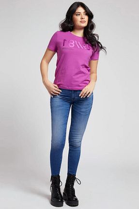 شلوار جین آبی زنانه پاچه تنگ Guess - کد 831539648