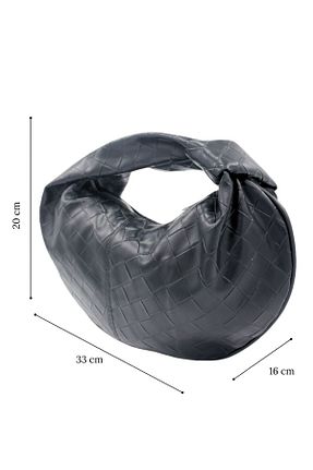کیف پورتفوی و کلاچ مشکی زنانه چرم مصنوعی ELERZU - کد 920016331