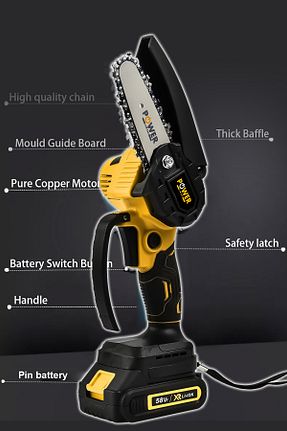 اره هرس POWER BLACK - کد 780054640