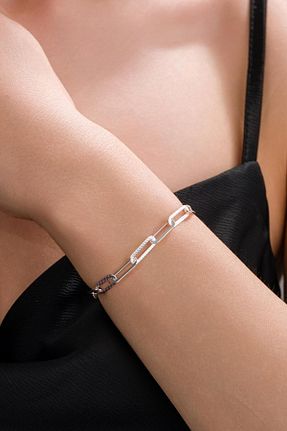 دستبند نقره زنانه 925 عیار Tmt Silver - کد 920041339