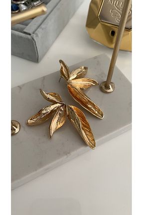 گوشواره جواهر طلائی رودیوم SU PERİSİ TAKI BİJUTERİ - کد 920045110