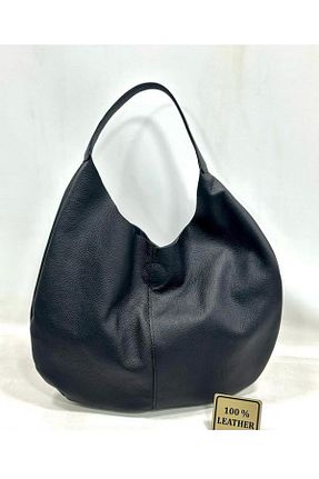 کیف دوشی مشکی زنانه چرم خالص RAMAZAN YARDIMCI BAG COLLECTİON - کد 920062157