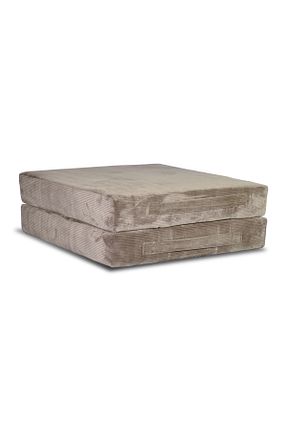 پوف و نیمکت خاکی 100 x 100 Dekoro - کد 920075231