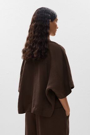 پیراهن قهوه ای زنانه رگولار Oysho - کد 920079328