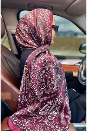 شال زرشکی زنانه پنبه ای Modechic Collection - کد 894373124