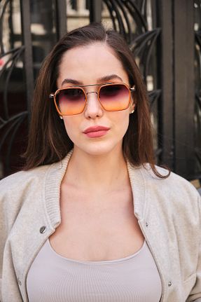عینک آفتابی نارنجی زنانه 54 Monvago - کد 920192755