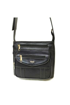 کیف پستچی مشکی زنانه چرم خالص LEATHERSU - کد 853943115