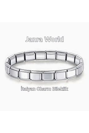دستبند استیل (فولاد) متالیک زنانه استیل ضد زنگ JANRA WORLD - کد 920241763