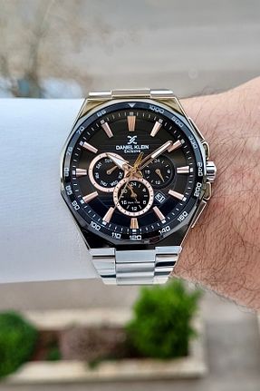 ساعت مچی متالیک مردانه 45 میلی متر Daniel Klein - کد 921293600