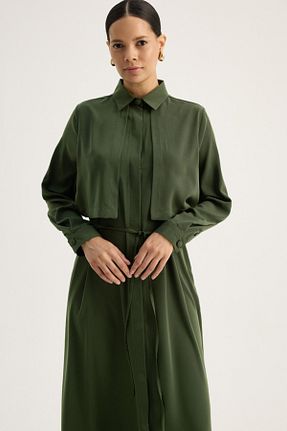 لباس حجاب سبز زنانه اورسایز ZÜLAYS - کد 902676596