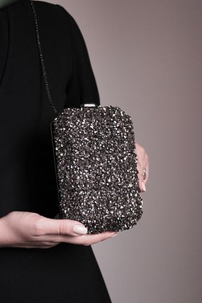 کیف مجلسی متالیک زنانه چرم مصنوعی Mimoza - کد 920248790