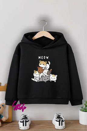 سوئیشرت مشکی بچه گانه چاپی SevMode - کد 920311107