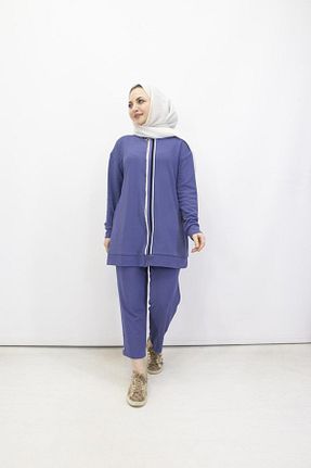 ست بالاتنه و پائین تنه بنفش زنانه پنبه پلی استر Armine TREND - کد 920316978