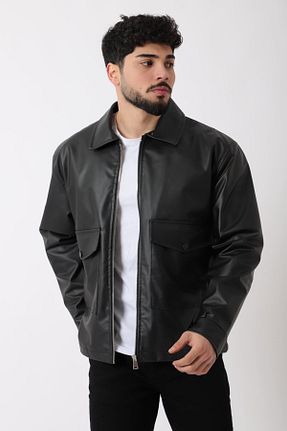 کاپشن مشکی مردانه اسلیم فیت Stilkombin - کد 920332230