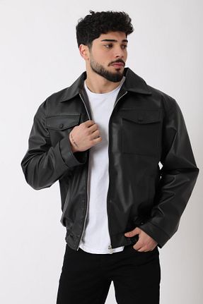 کاپشن مشکی مردانه اسلیم فیت Stilkombin - کد 920349621