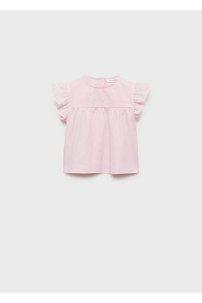 تیشرت صورتی بچه گانه رگولار MANGO Baby - کد 920374893