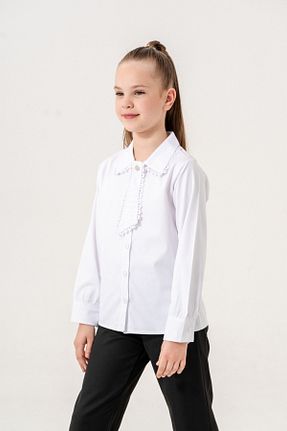 پیراهن سفید بچه گانه رگولار GİYİCEM TEKSTİL - کد 921282670