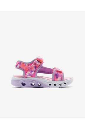 صندل صورتی بچه گانه پاشنه تخت Skechers - کد 920416675