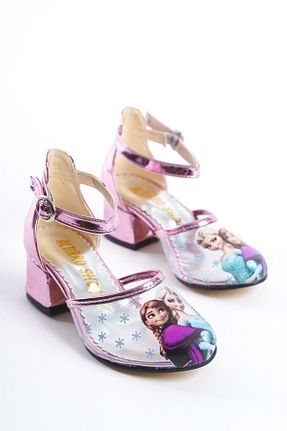 کفش مجلسی صورتی بچه گانه پاشنه ضخیم FİNLANDiYA SHOES - کد 920417771