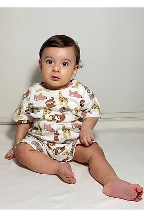ست لباس راحتی نباتی بچه گانه طرح حیوانات Drop Kids - کد 921283345