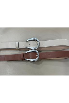 کمربند رنگی زنانه چرم مصنوعی GÜÇLÜ TASARIM - کد 920416934