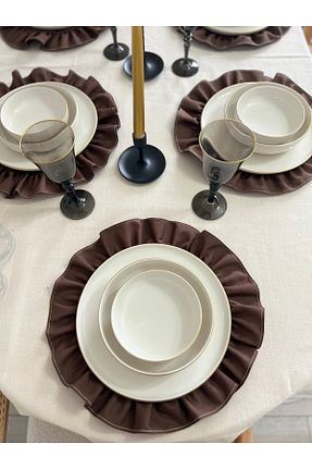 سرویس آمریکائی قهوه ای گرد Mirilliahome - کد 899857192