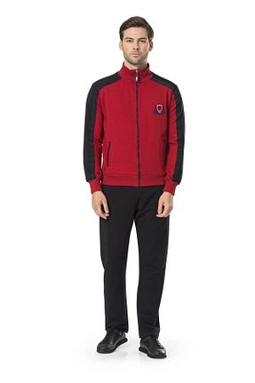 ست گرمکن زرشکی مردانه پنبه ای Pierre Cardin - کد 39399880