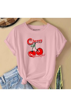 تیشرت صورتی بچه گانه اورسایز BENROMA KİDS - کد 921342625