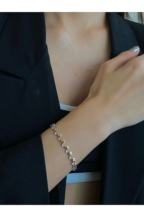 دستبند استیل (فولاد) طلائی h&b design jewel - کد 920427354